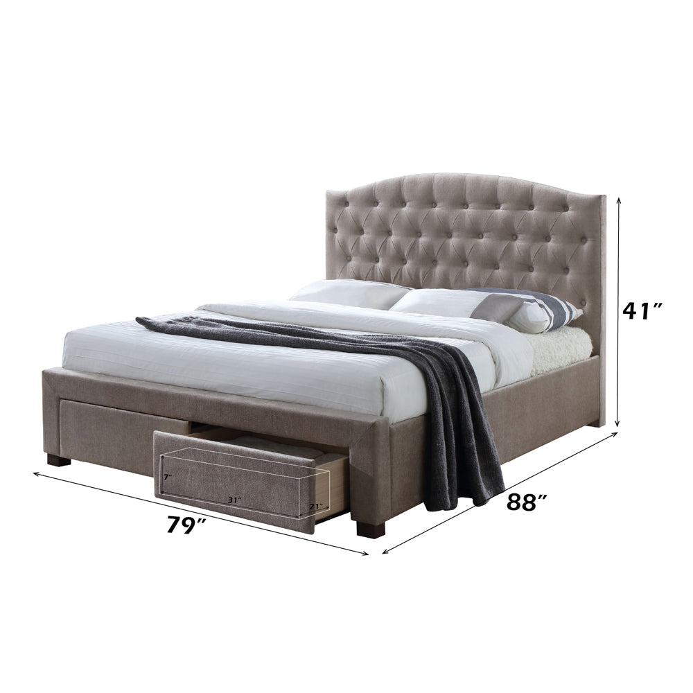 Denise Eastern King Bed w/Storage