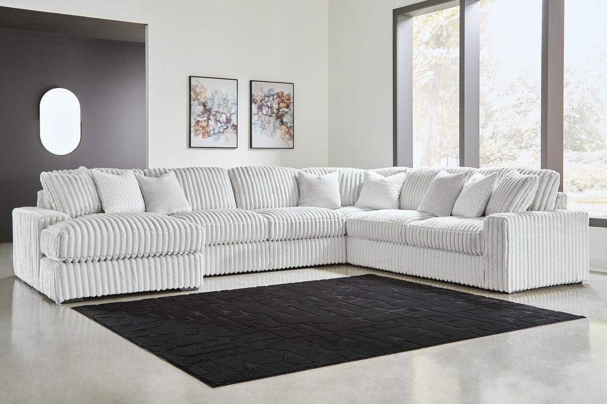 Stupendous 5-Piece Sectional with Chaise