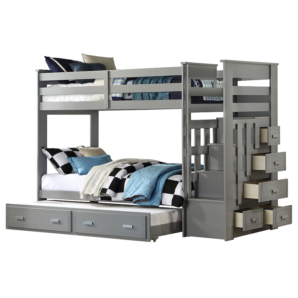 Allentown Bunk Bed (T/T) w/Trundle &Storage