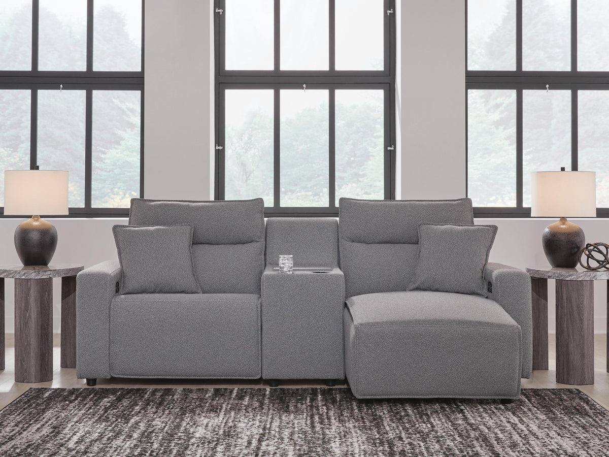 Modmax II 3-Piece Power Reclining Sectional with Chaise and Console