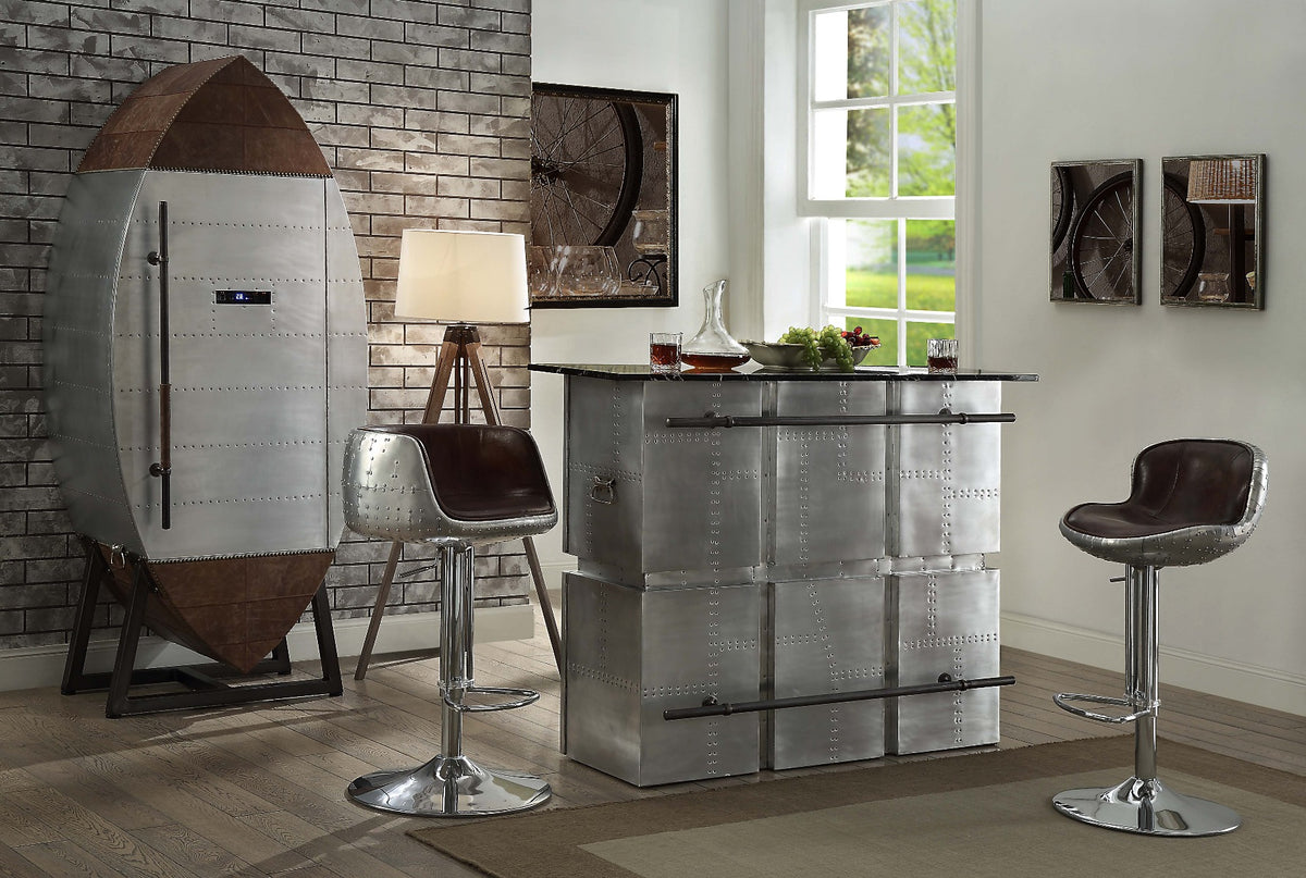 Brancaster Bar Table w/Natrual Marble Top