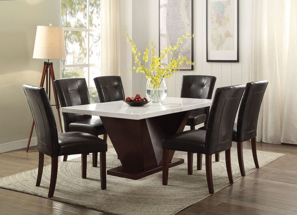 Forbes Dining Table w/Natrual Marble Top