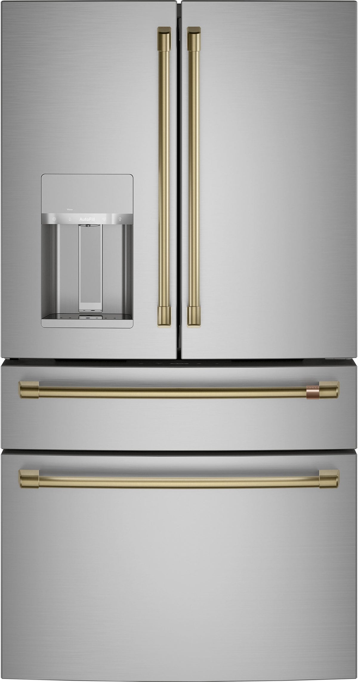 Cafe CXE22DP2PS1 - CAFÉ™ ENERGY STAR® 22.3 Cu. Ft. Smart Counter-Depth 4-Door French-Door Refrigerator