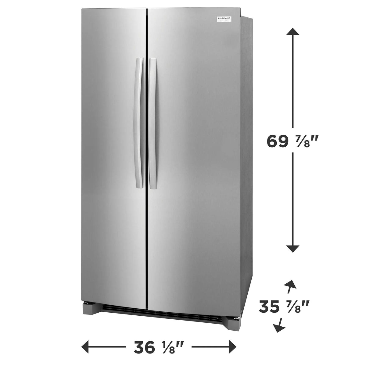 Frigidaire Gallery GRSN2620AF - 26 Cu. Ft. 36" Standard Depth Side by Side Refrigerator