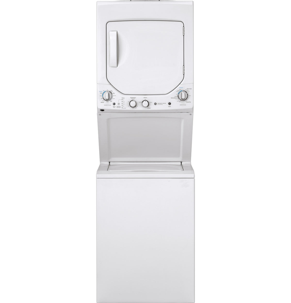 GE GUD24ESSMWW - GE Unitized Spacemaker® 2.3 cu. ft. Capacity Washer with Stainless Steel Basket and 4.4 cu. ft. Capacity Electric Dryer
