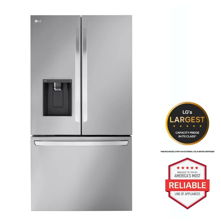 LG LRFXS3106S - 31 cu. ft. Smart Standard-Depth MAX™ French Door Refrigerator with Dual Ice