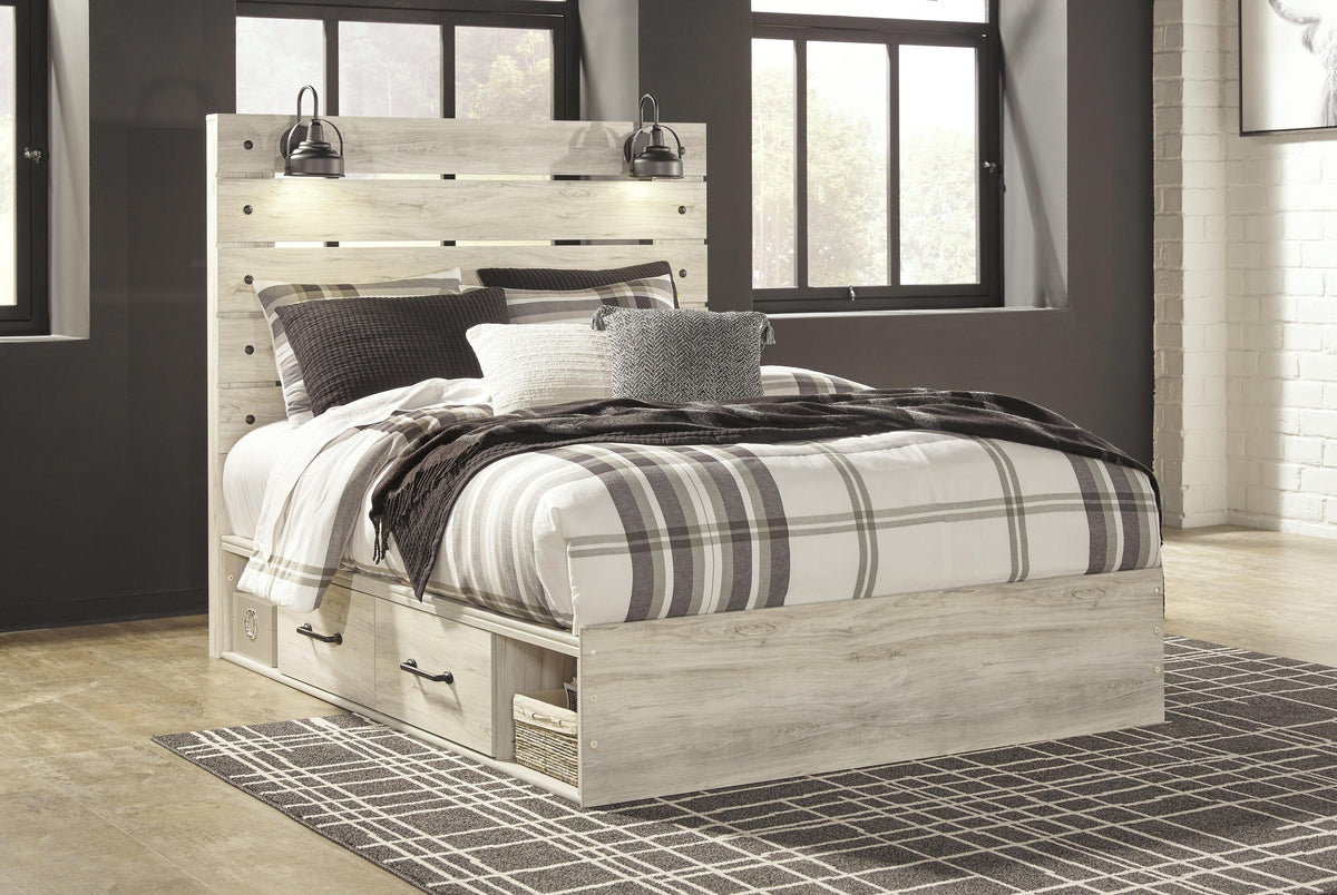 Cambeck Queen Panel Bed with Storage, Dresser and 2 Nightstands