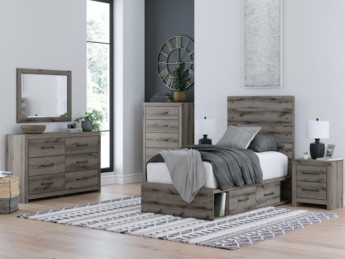 Graystorm Twin Panel Storage Bed