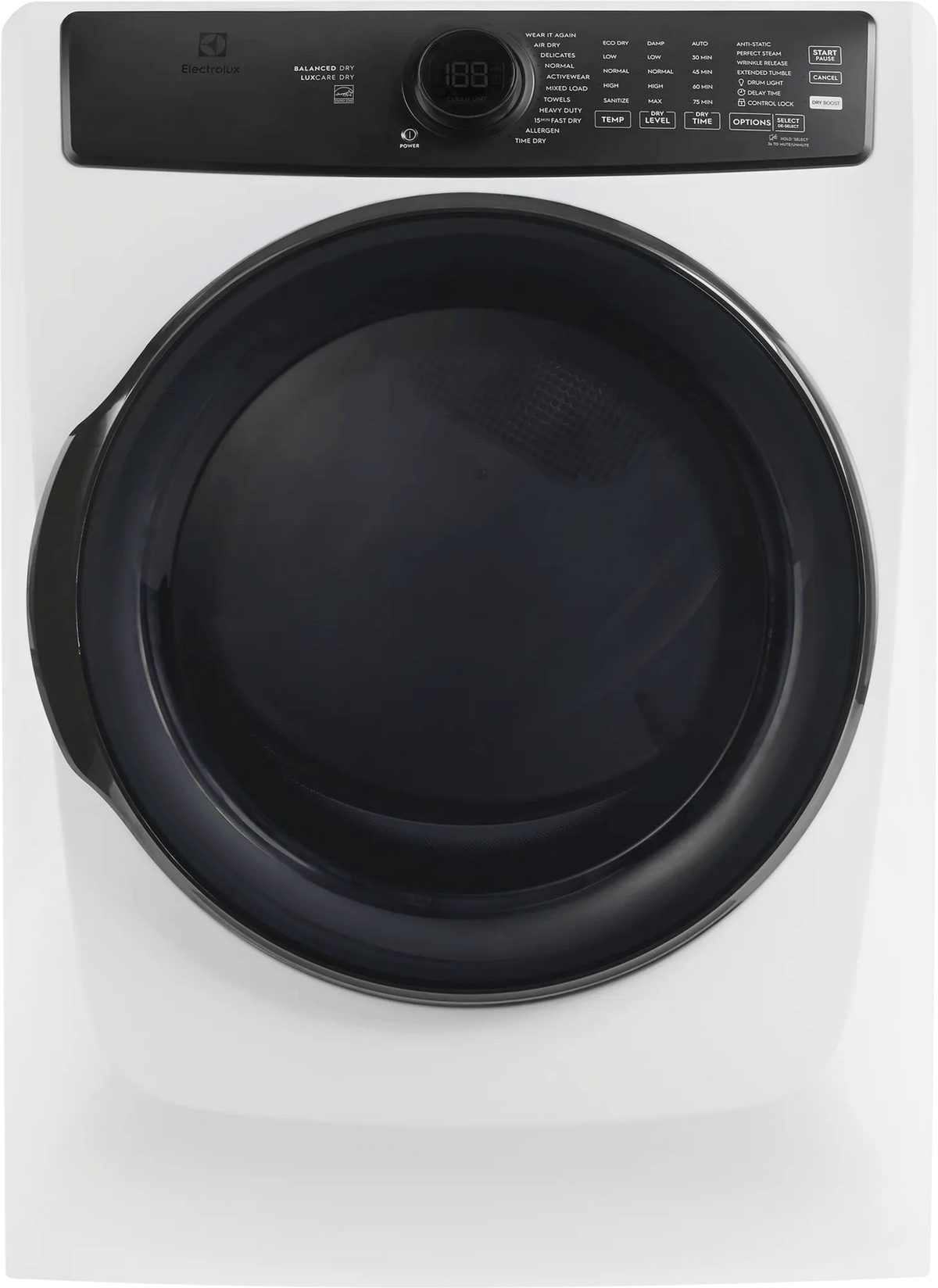 Electrolux ELFG7738MW - Front Load Perfect Steam™ Gas Dryer with LuxCare® Dry and Instant Refresh – 8.0 Cu. Ft.