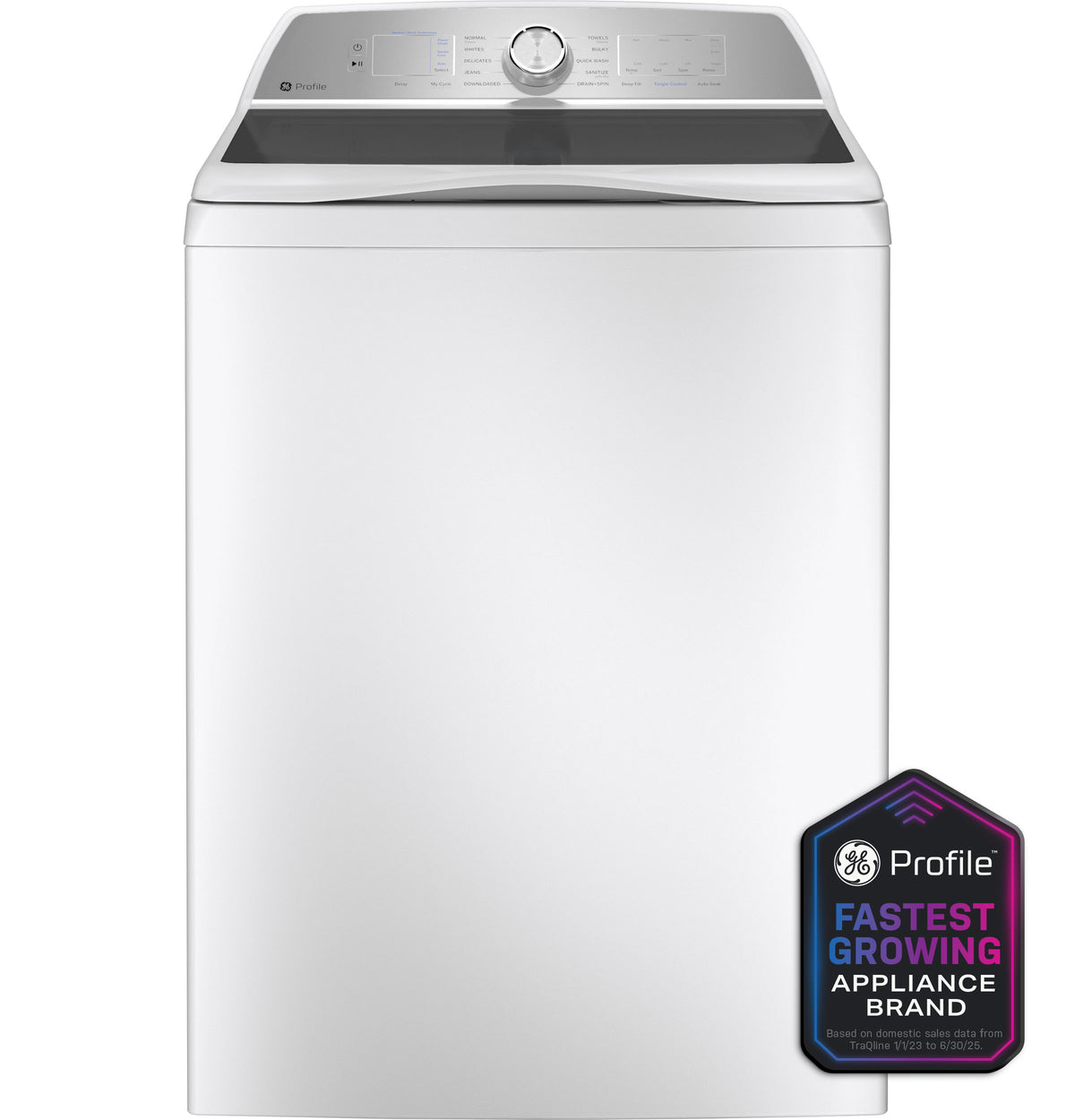 GE Profile PTW600BSRWS - GE Profile™ ENERGY STAR® 5.0 cu. ft. Capacity Washer with Smarter Wash Technology and FlexDispense™