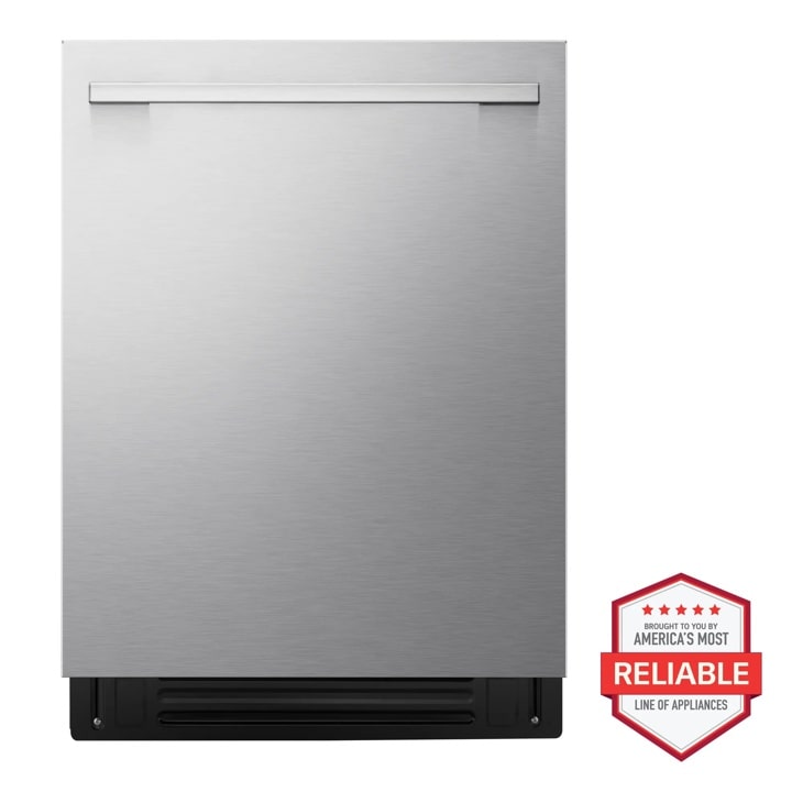 LG LDNTH862S - 24 Inch Smart Top Control Dishwasher with FlushFit Design, 1-Hour Wash & Dry, BlastZone, QuadWash Pro, TrueSteam and Dynamic Heat Dry w/AutoVent Dry