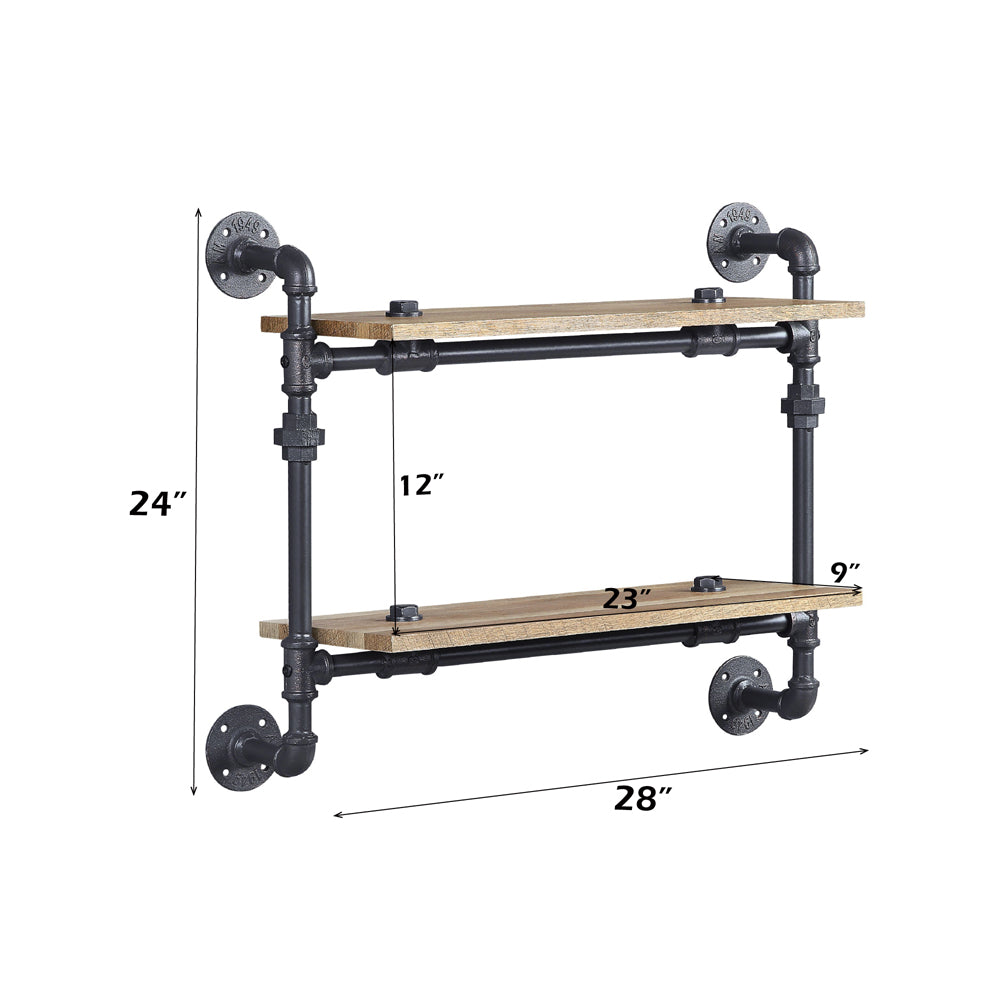 Brantley Wall Rack w/2 Shelves