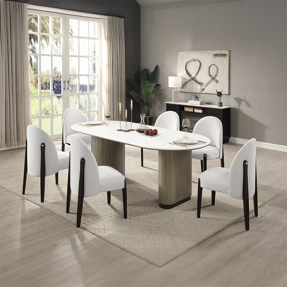Clayten Dining Table w/Engineering Top