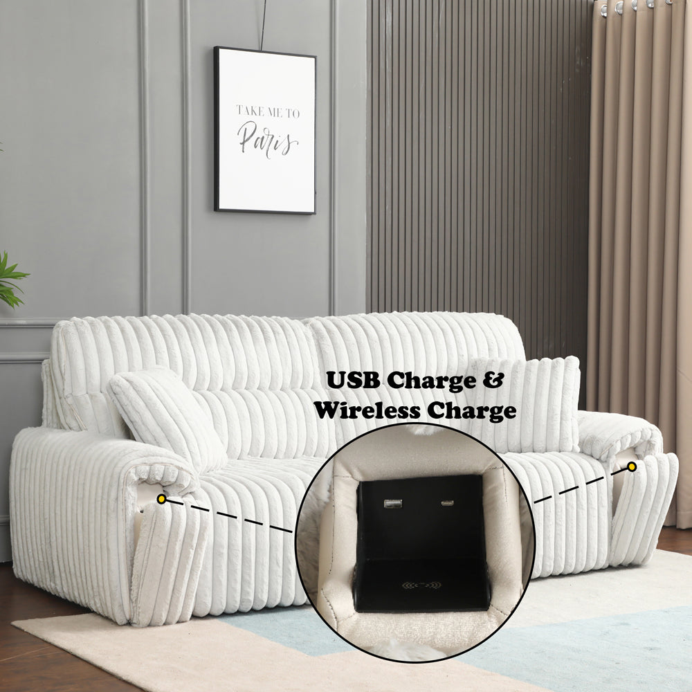 Jaya Power Motion Sofa w/Sleeper & USB Port