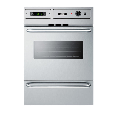 Summit TTM7882BKW - 24" Wide Gas Wall Oven
