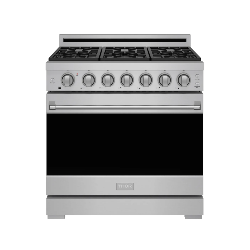 Thor RSG36P - 36 Inch Professional Gas Range with Precision Knob Control in Stainless Steel | Gordon Ramsay Series