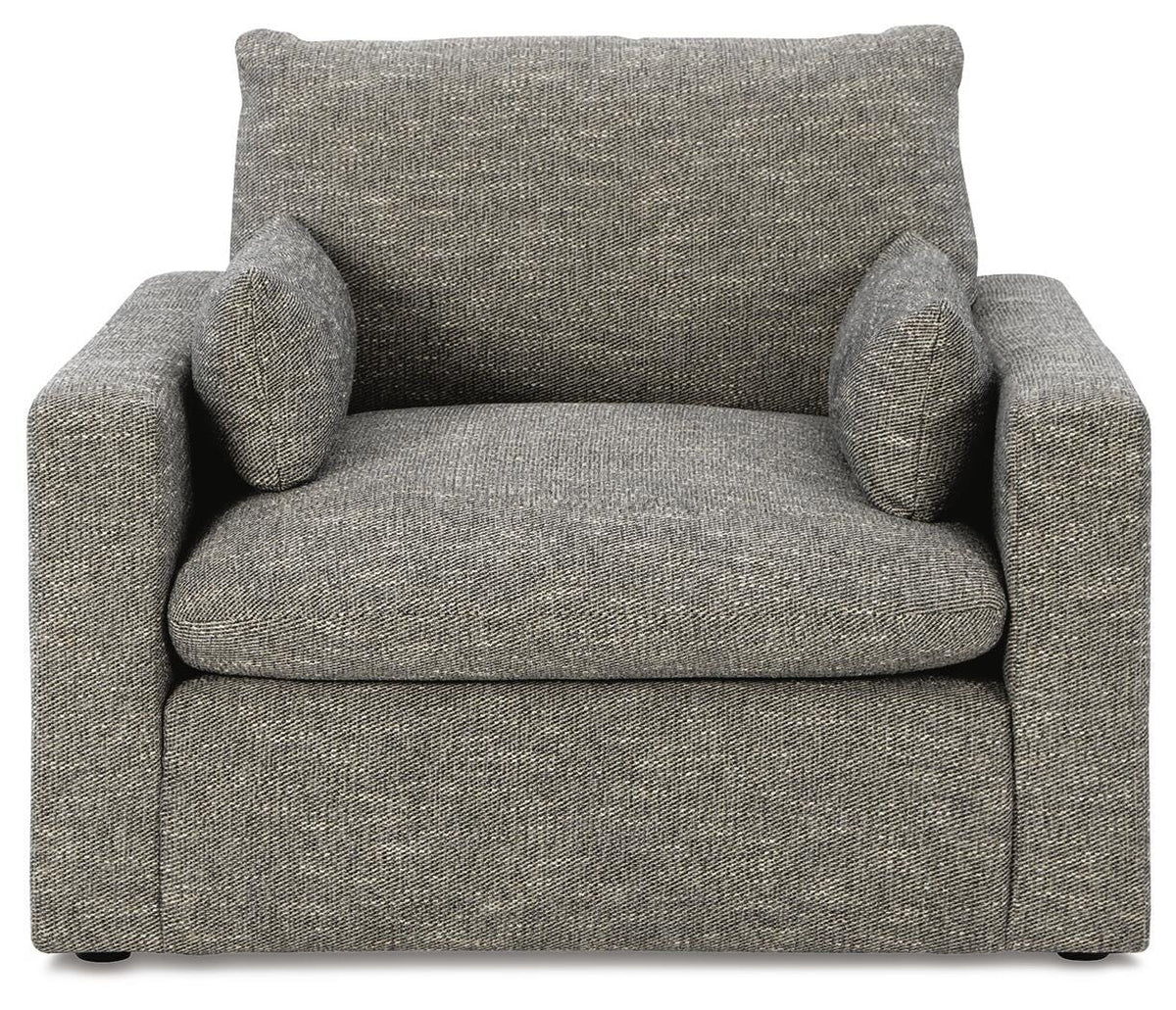 Dramatic Oversized Chair and Ottoman
