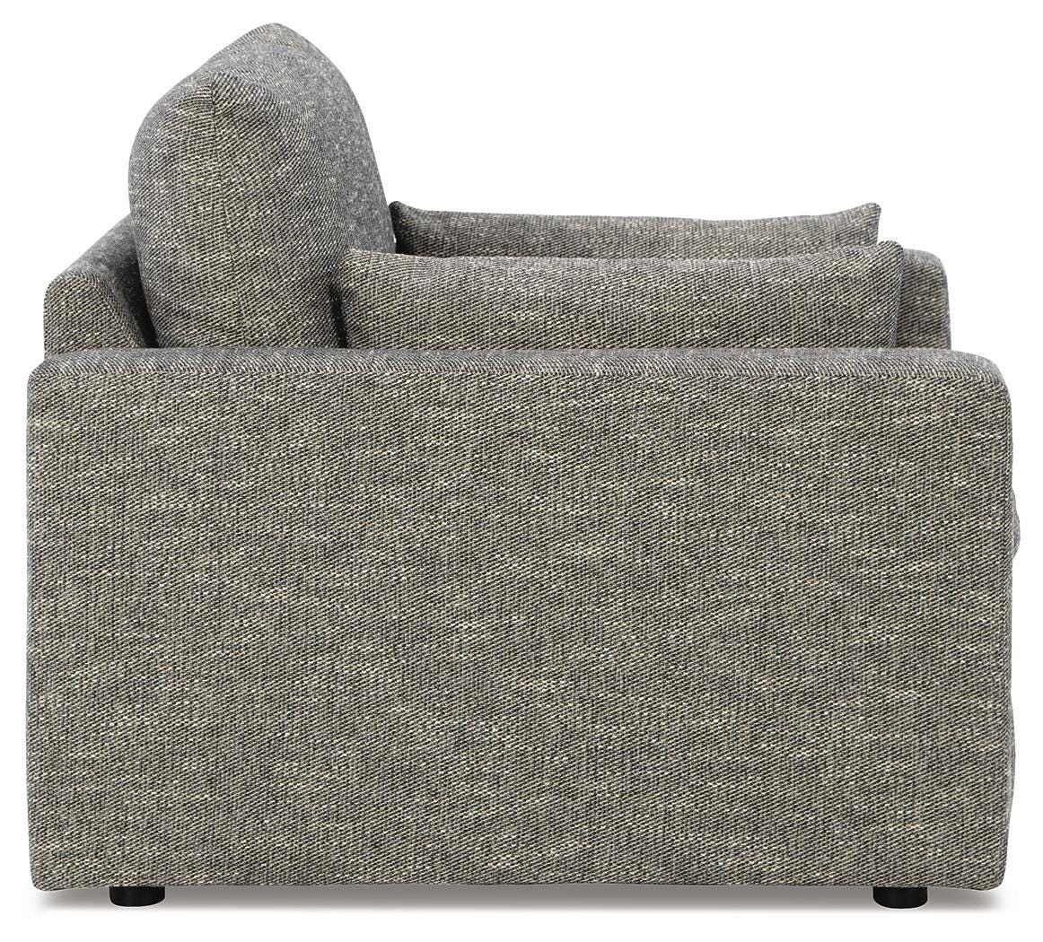 Dramatic Oversized Chair and Ottoman