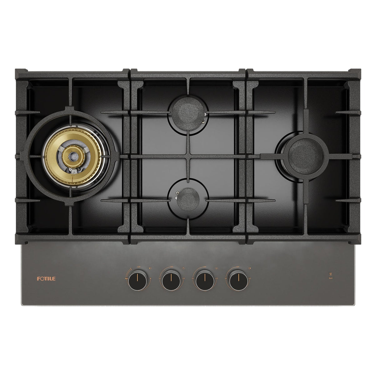 FOTILE 4 Burners Tempered Glass Tri-Ring Gas Cooktop