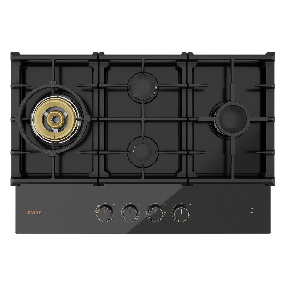 FOTILE 4 Burners Tempered Glass Tri-Ring Gas Cooktop