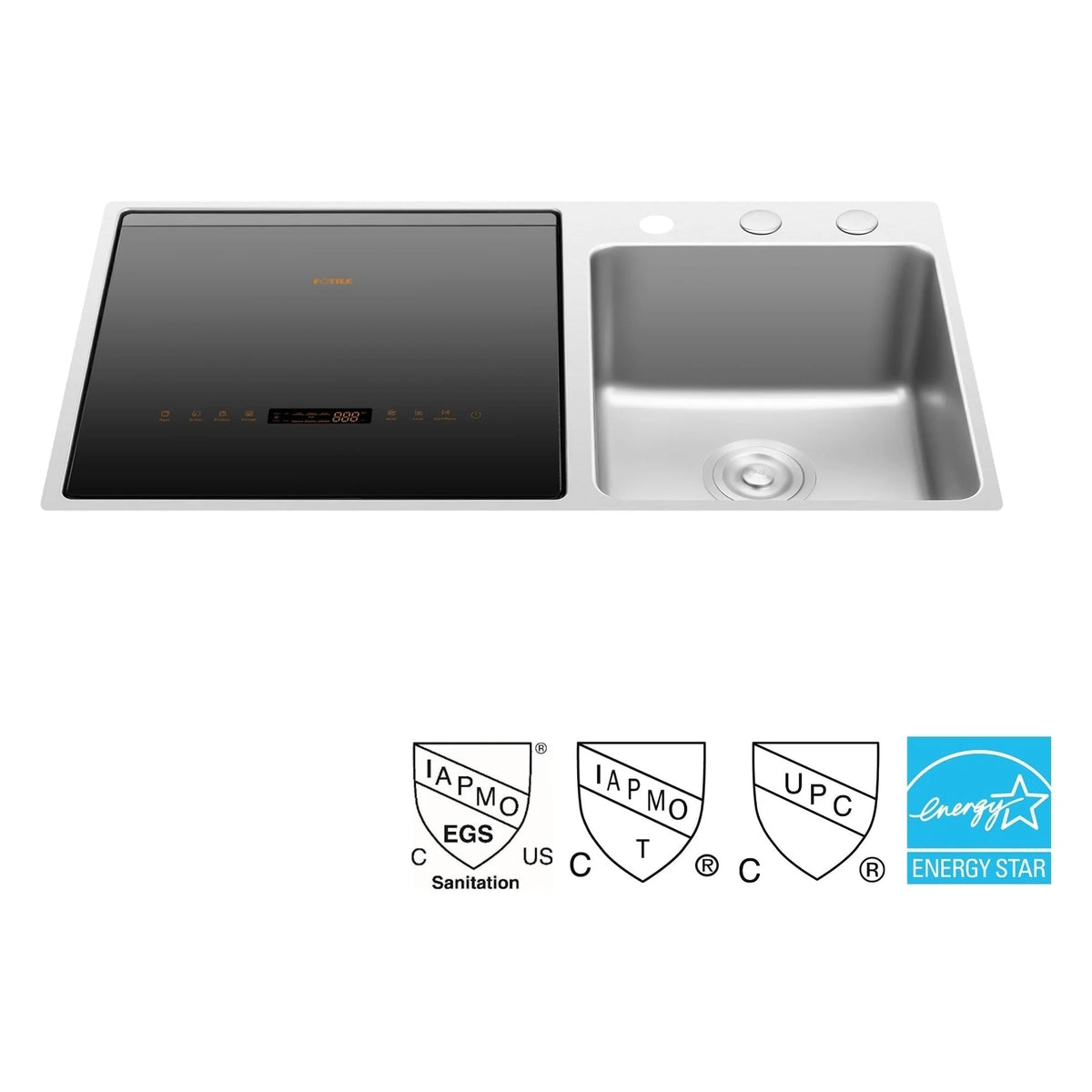 FOTILE VersaWash™ 3-in-1 In-Sink Produce Cleaner and Dishwasher