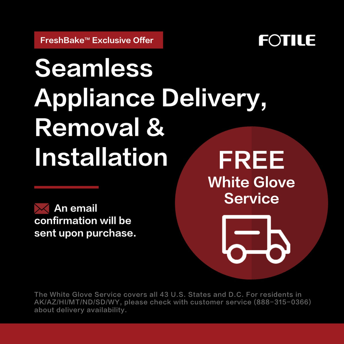 FOTILE FreshBake™ 30" Electric Range ∙ Model RES30552