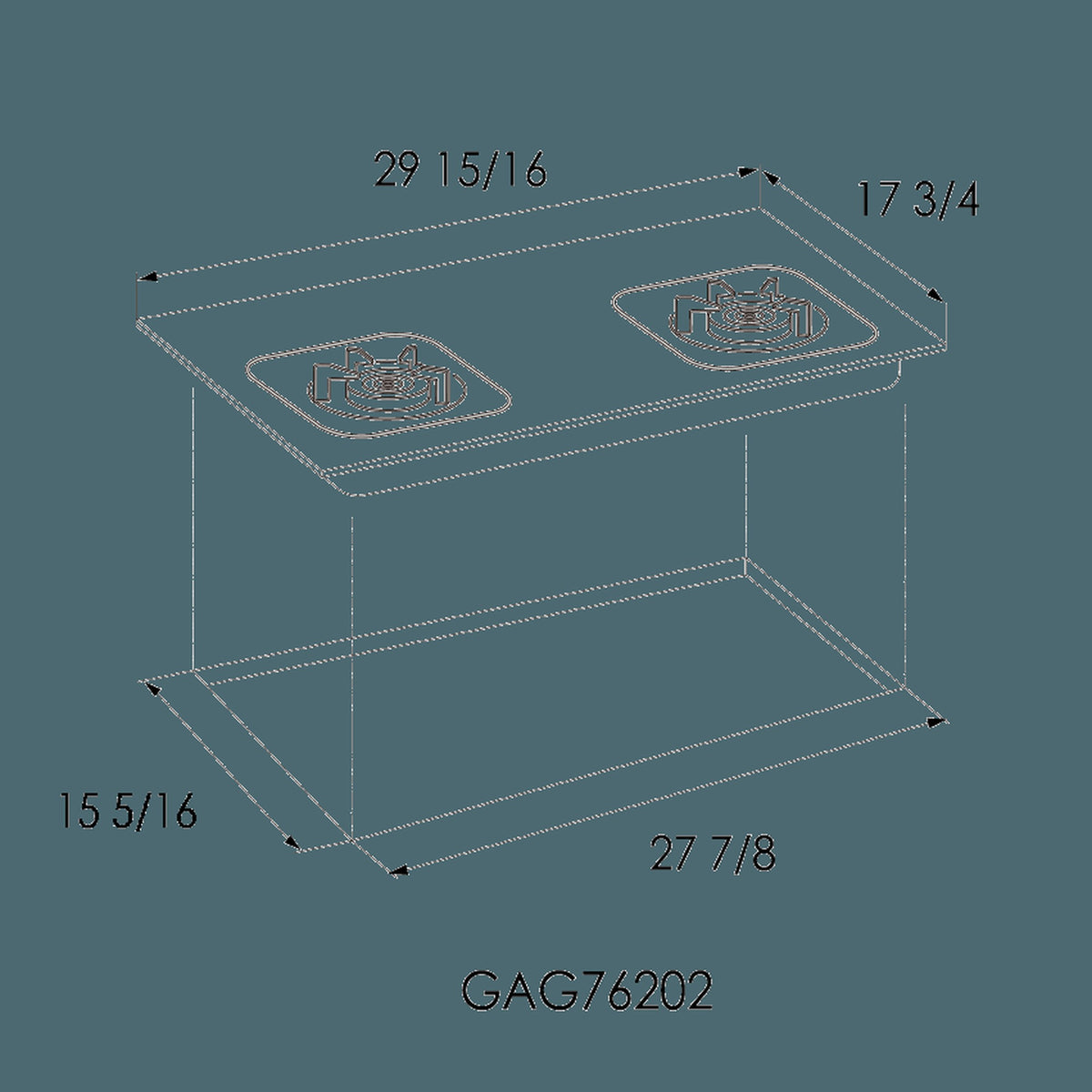 FOTILE 30" Gas Cooktop | 14,800 BTU Burners | EPS Series | GAG76202