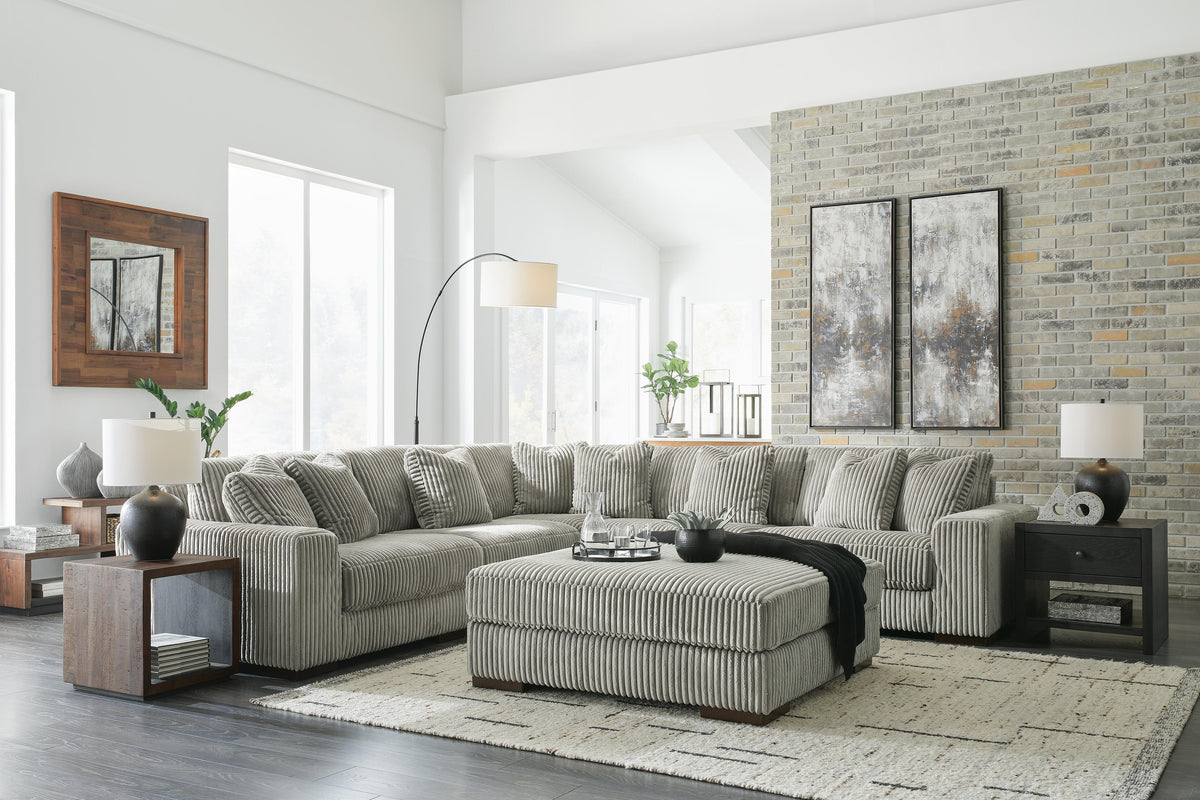 Lindyn 5-Piece Sectional and Ottoman