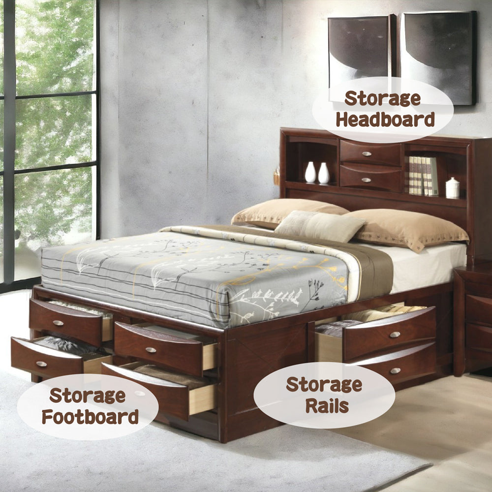 Ireland Eastern King Bed w/Storage