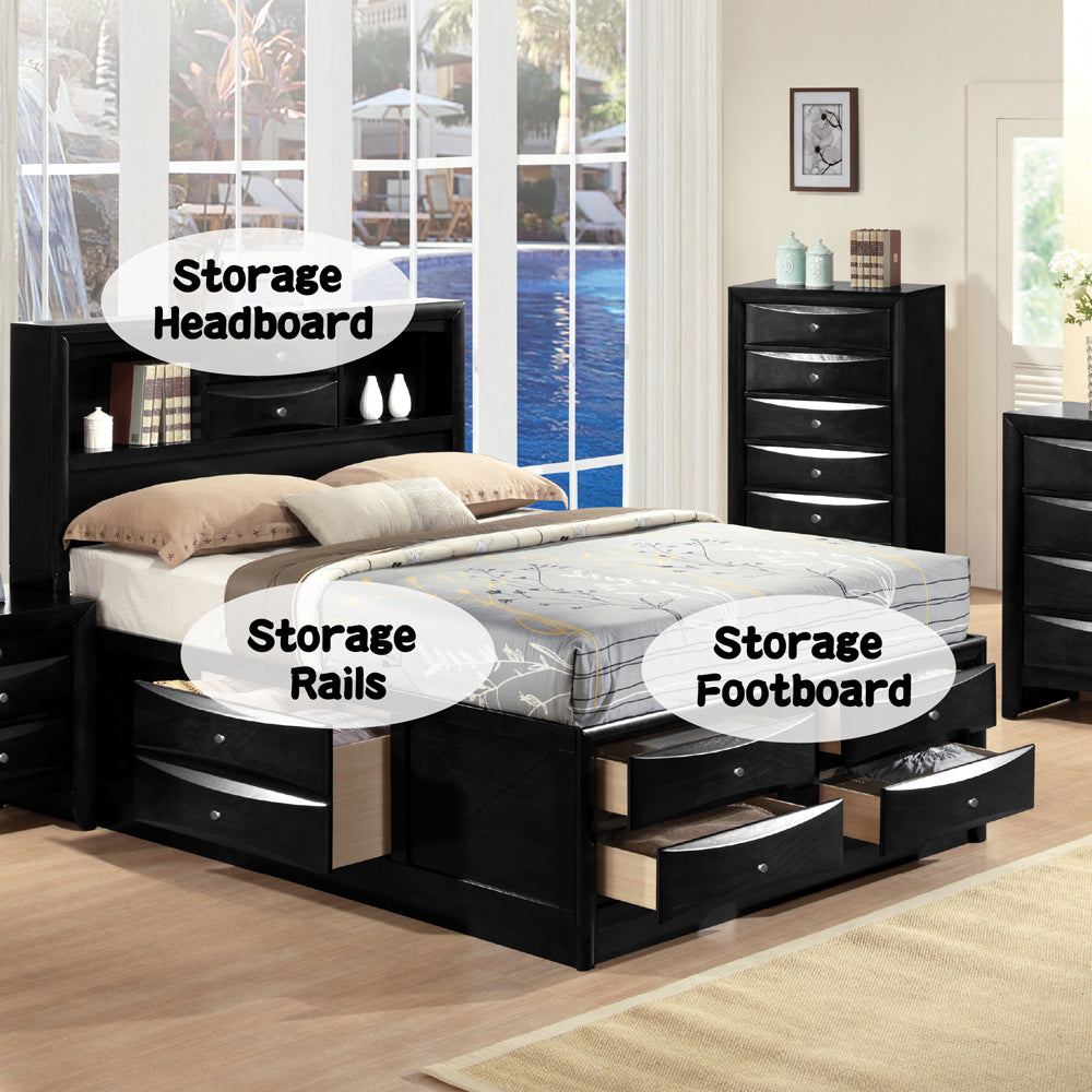 Ireland Full Bed w/Storage