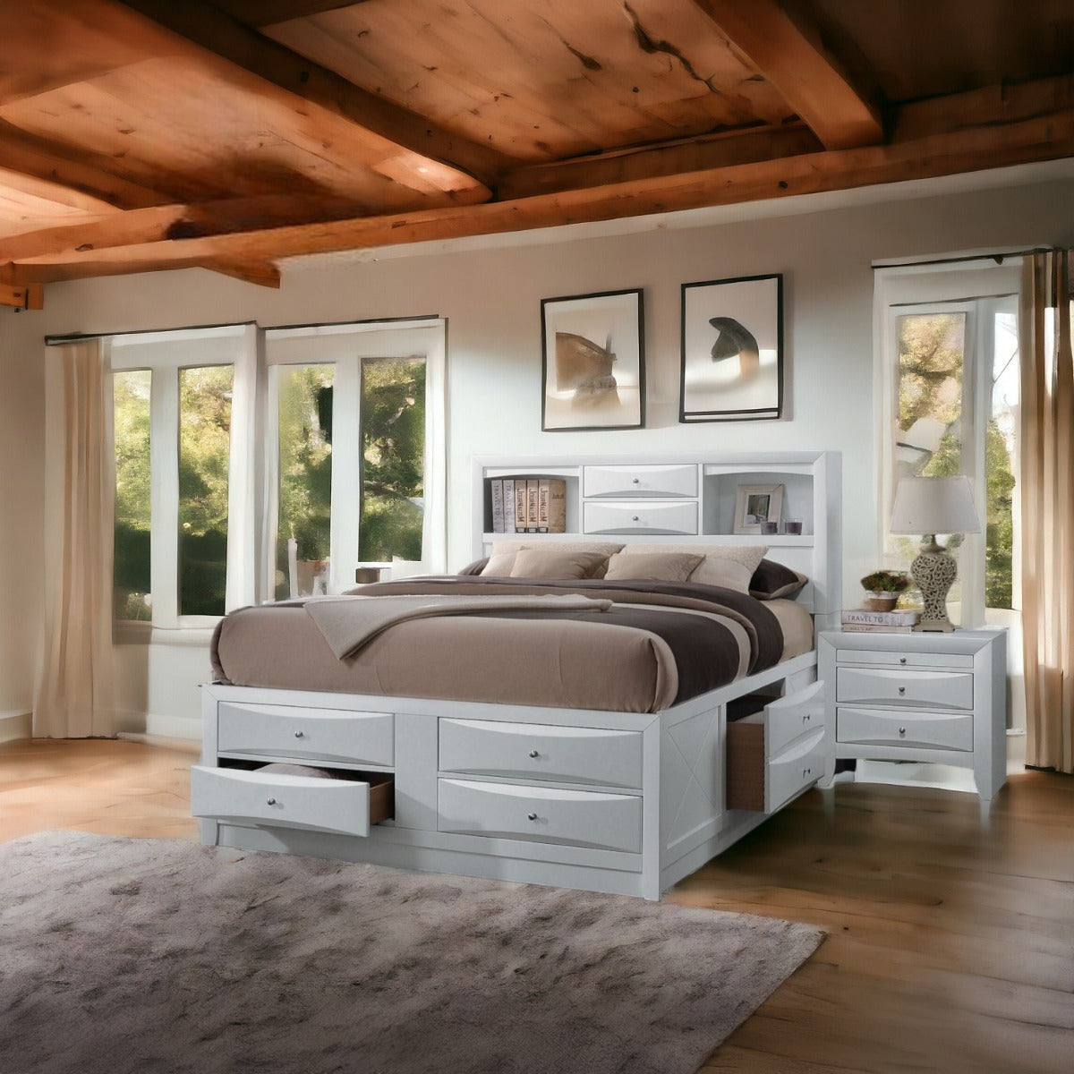 Ireland Eastern King Bed w/Storage