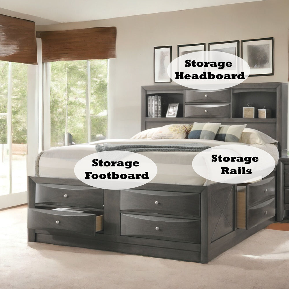 Ireland Eastern King Bed w/Storage
