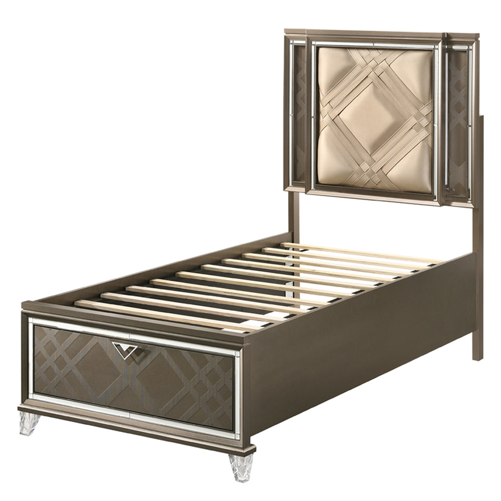 Skylar Full Bed w/Storage & LED