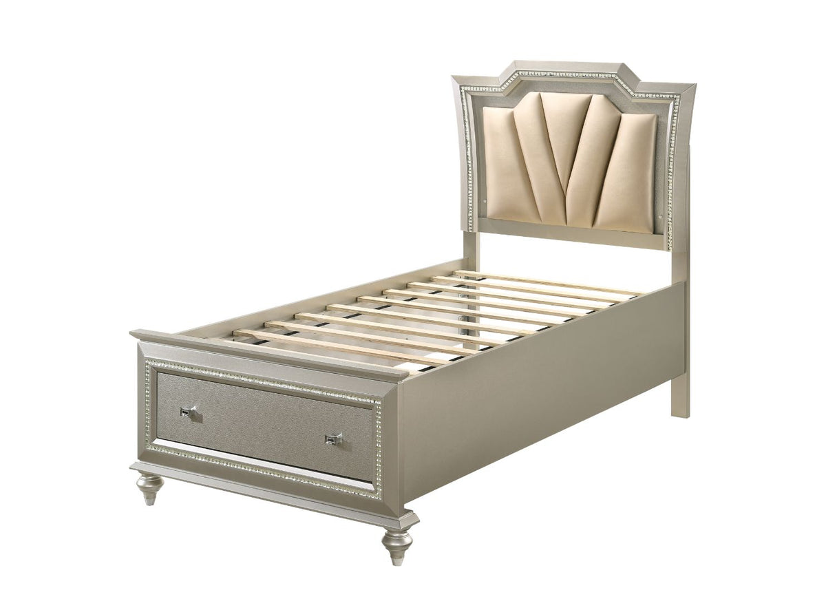 Kaitlyn Twin Bed w/LED
