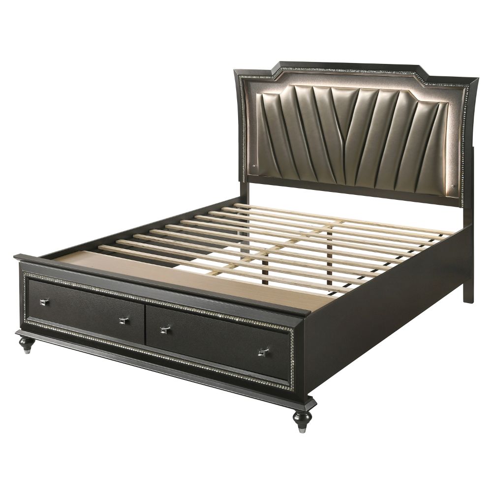 Kaitlyn CK Bed w/Storage & LED