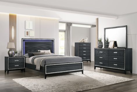 Haiden Eastern King Bed w/LED