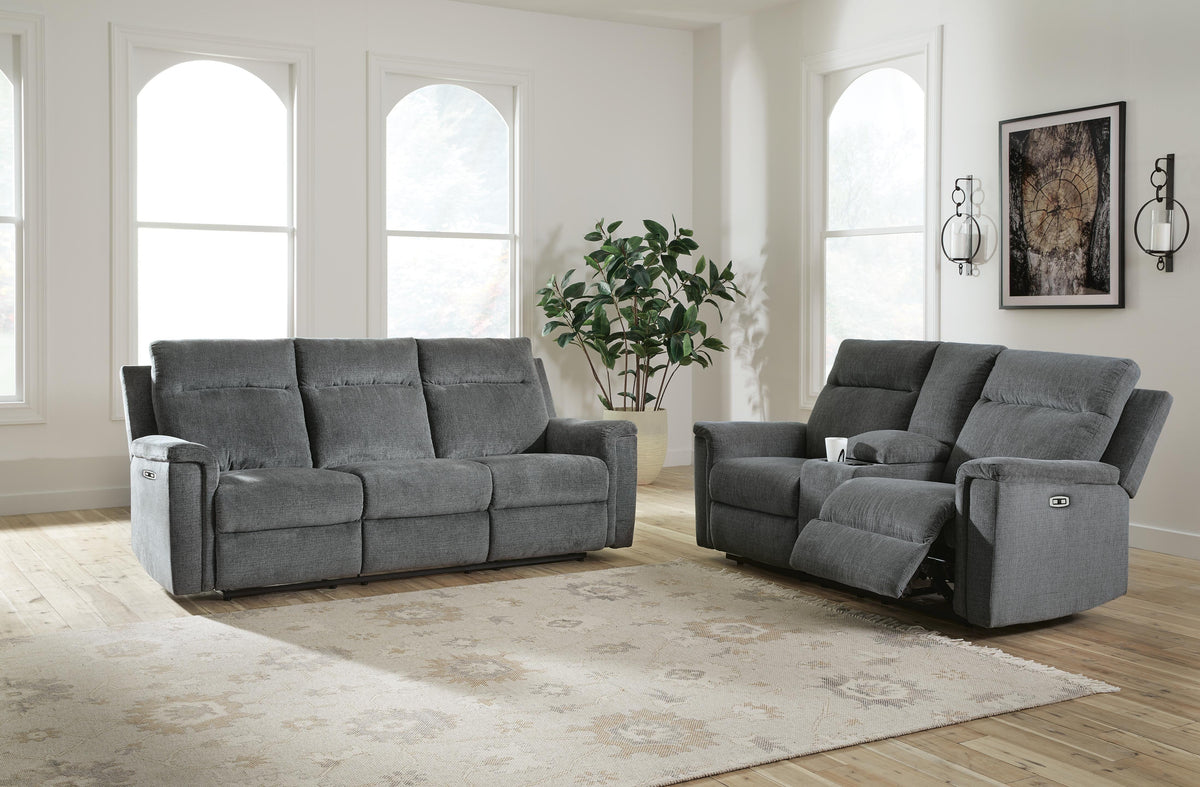 Barnsana Power Reclining Sofa, Loveseat and Recliner