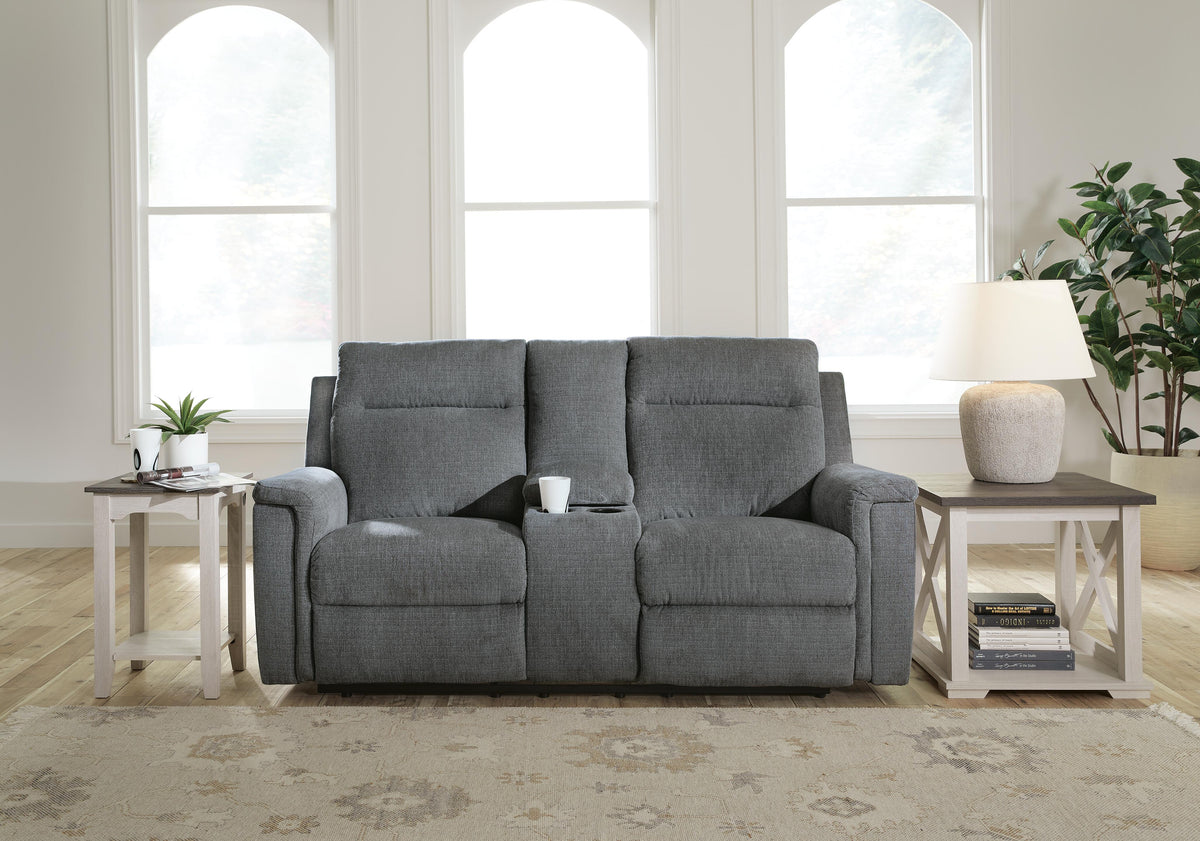 Barnsana Power Reclining Loveseat with Console