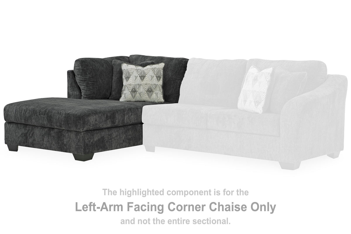 Biddeford 2-Piece Sectional and Oversized Swivel Accent Chair