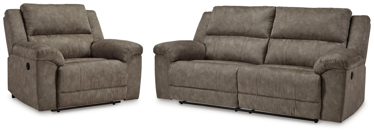 Laresview Reclining Sofa and Oversized Recliner