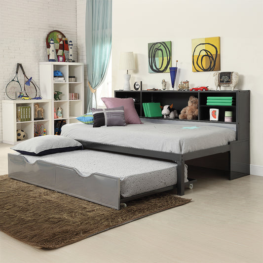 Renell Twin Bed w/Trundle (Twin) & Storage