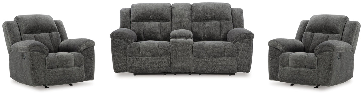 Frohn Reclining Loveseat with Console and 2 Recliners
