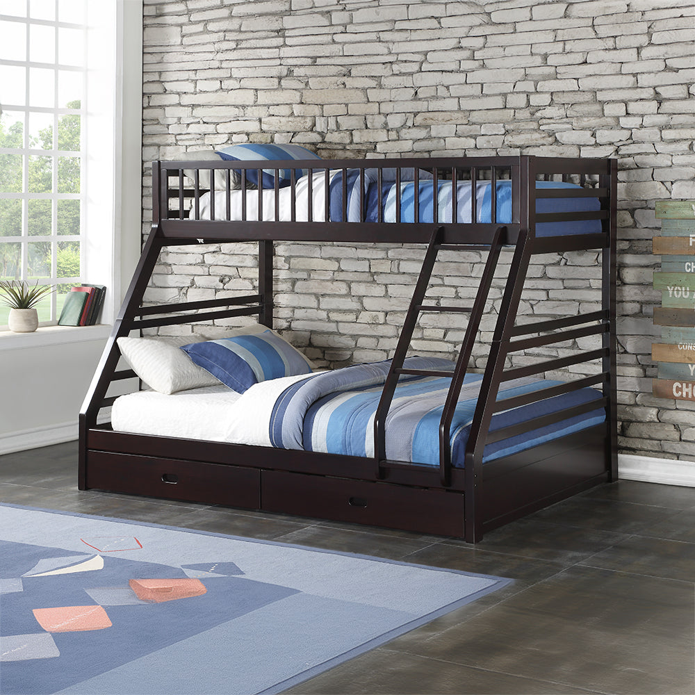 Jason (XL) Bunk Bed (T XL/Q) w/2 Drawers