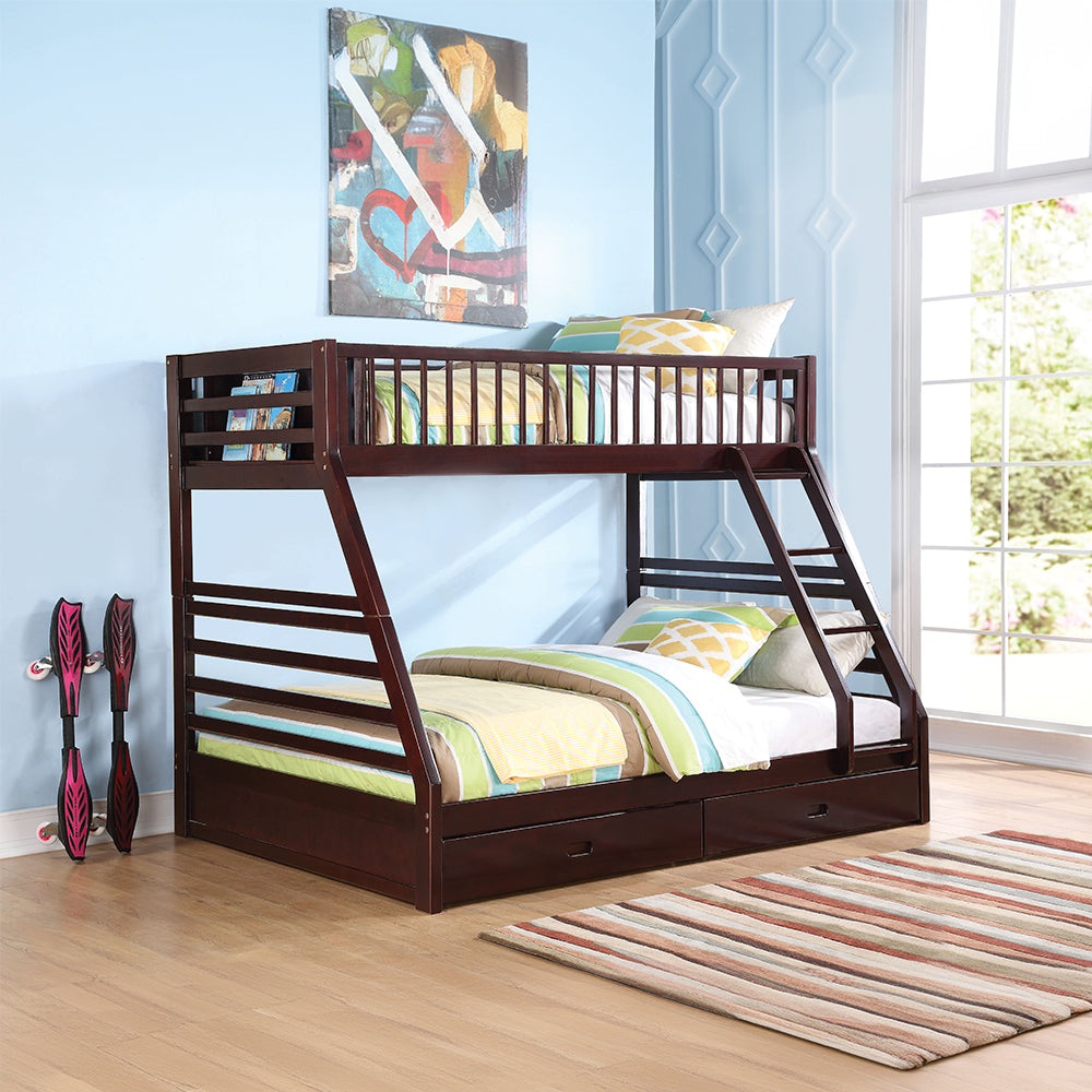 Jason (XL) Bunk Bed (T XL/Q) w/2 Drawers
