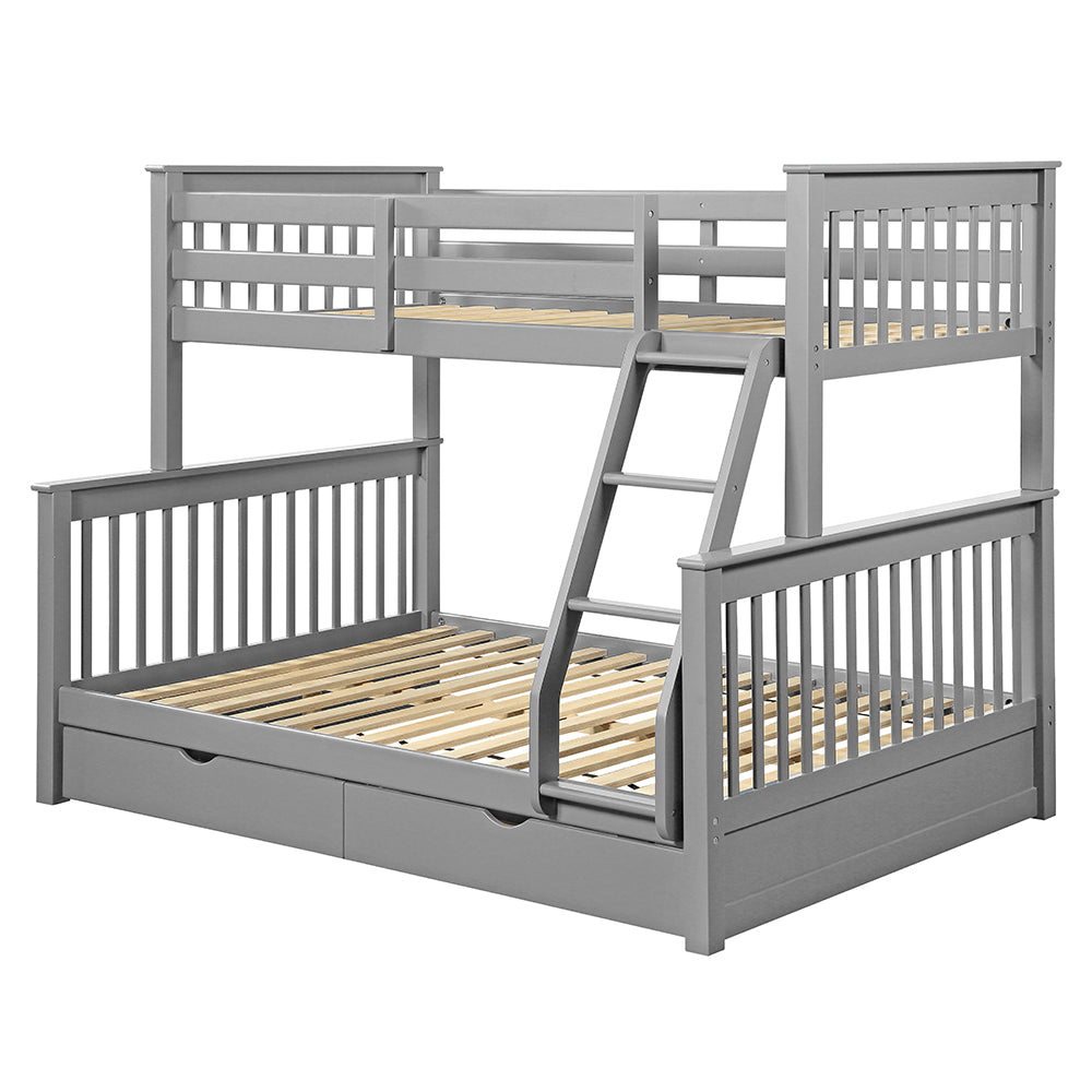 Haley II Bunk Bed (T/F) w/2 Drawers