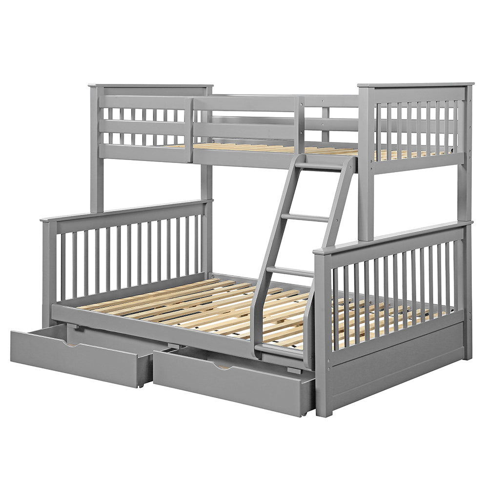 Haley II Bunk Bed (T/F) w/2 Drawers