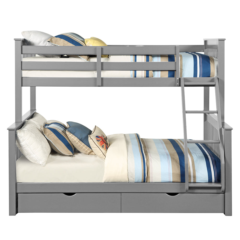 Haley II Bunk Bed (T/F) w/2 Drawers