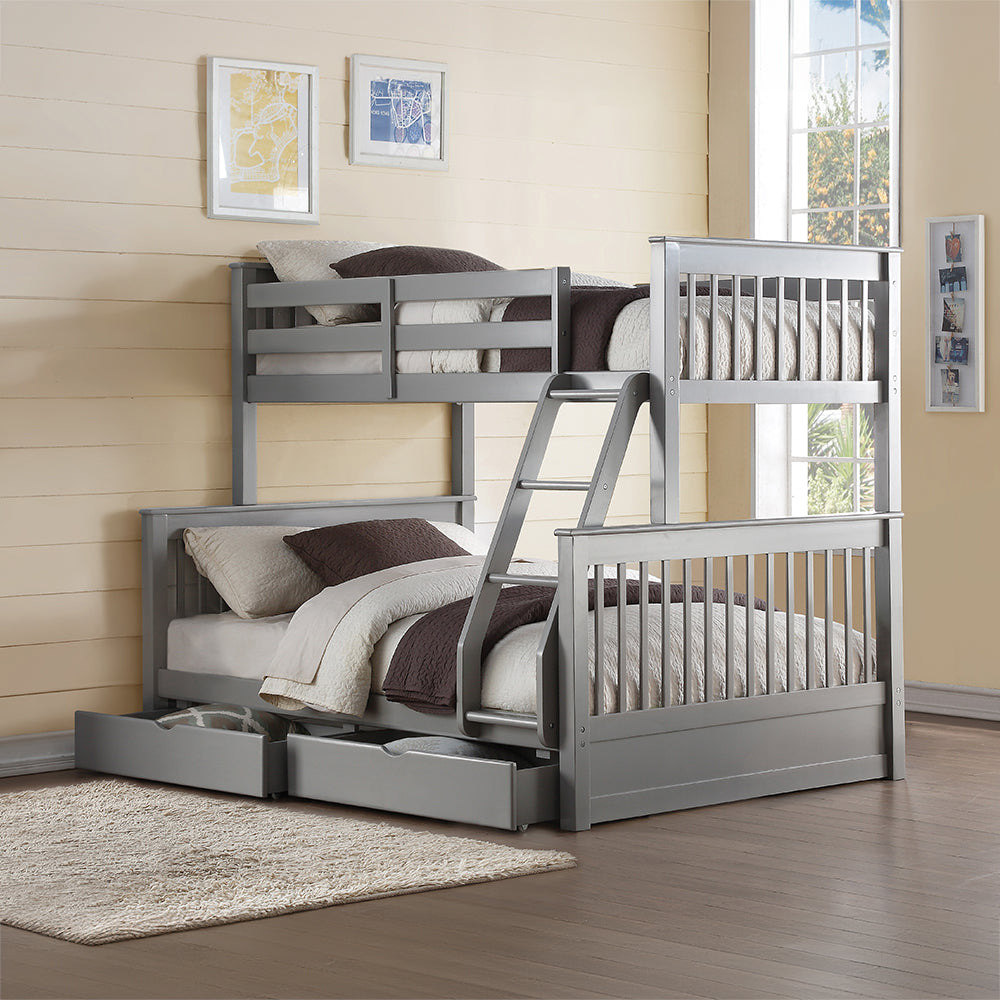 Haley II Bunk Bed (T/F) w/2 Drawers