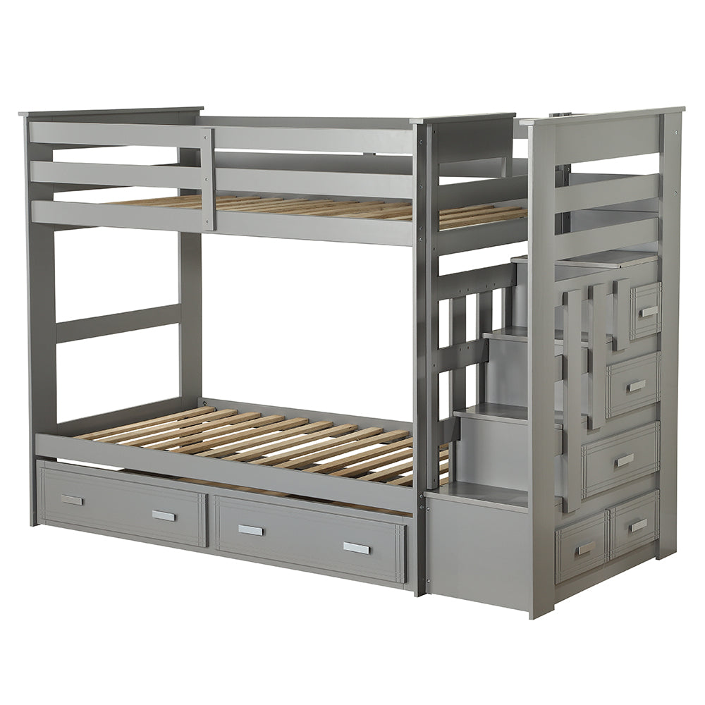 Allentown Bunk Bed (T/T) w/Trundle &Storage