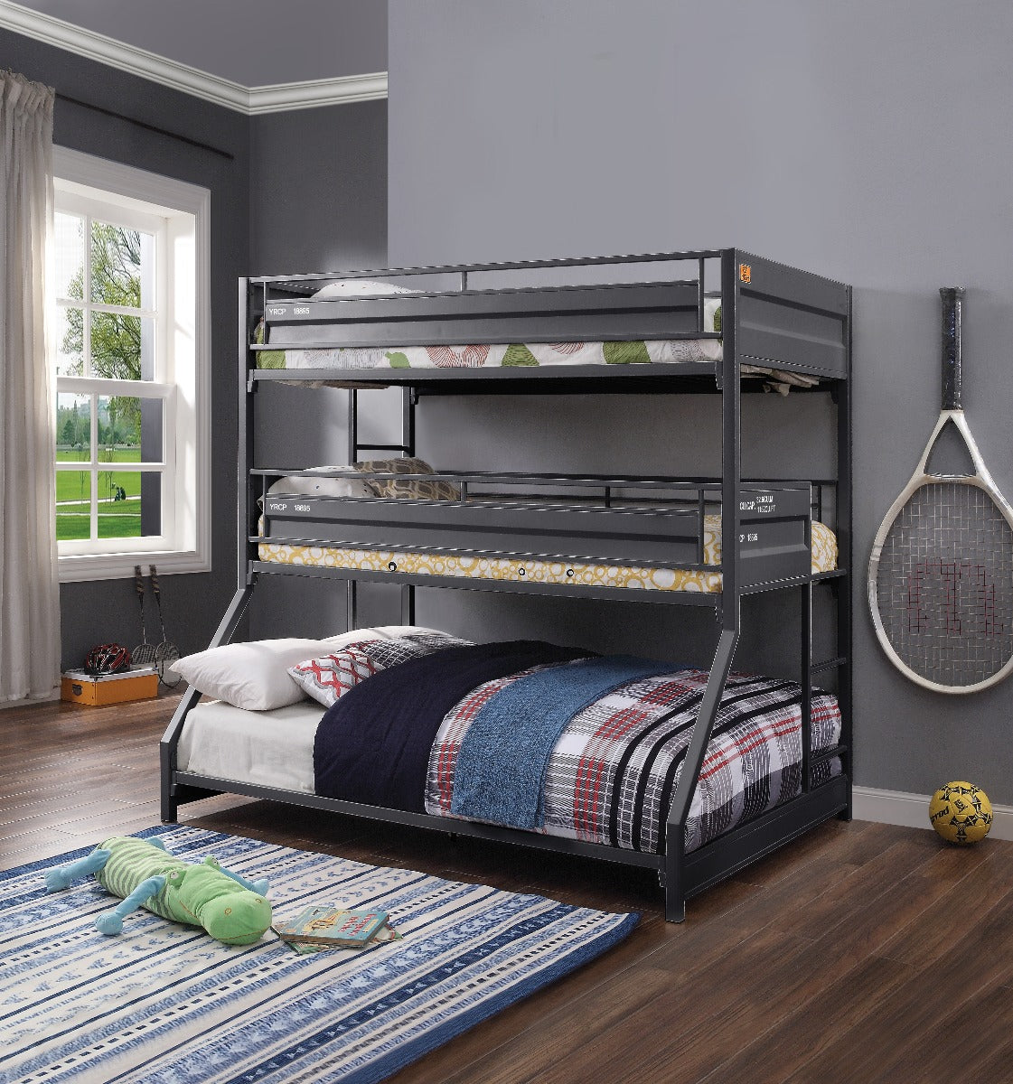 Cargo Triple Bunk Bed (T/T/F)